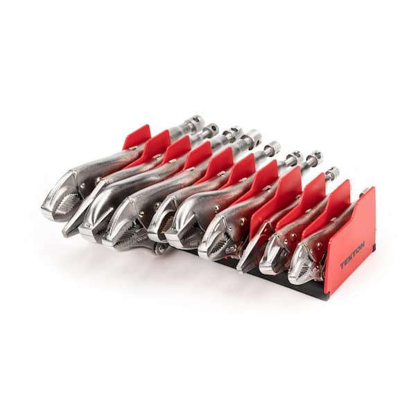 Locking Pliers Set with Rack (10-Piece)