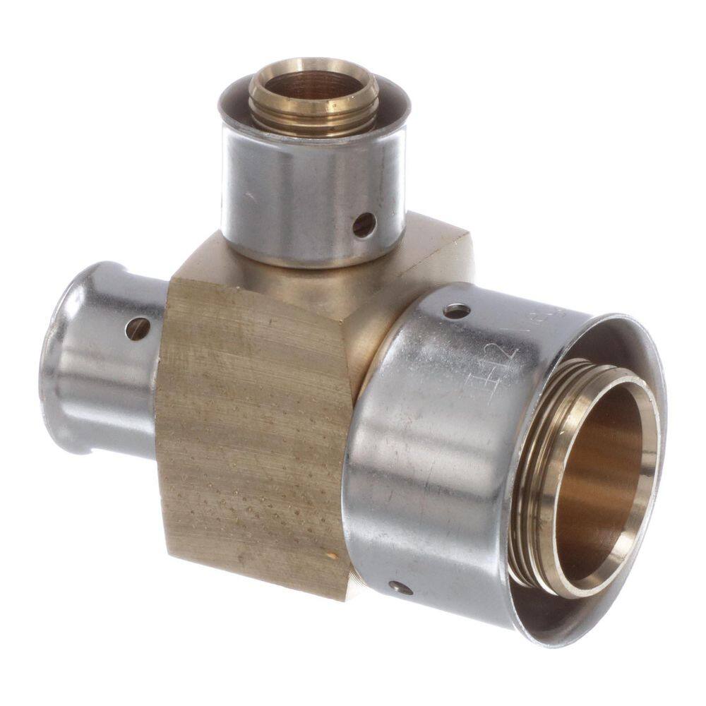PureFlow 1 in. x 1/2 in. x 1/2 in. Press Zero Lead Bronze Tee (10-Pack) price history on PriceWatchPro