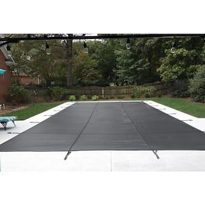 16 ft. x 32 ft. Rectangle Gray Mesh In Ground Pool Safety Cover, ASTM F1346 Certified