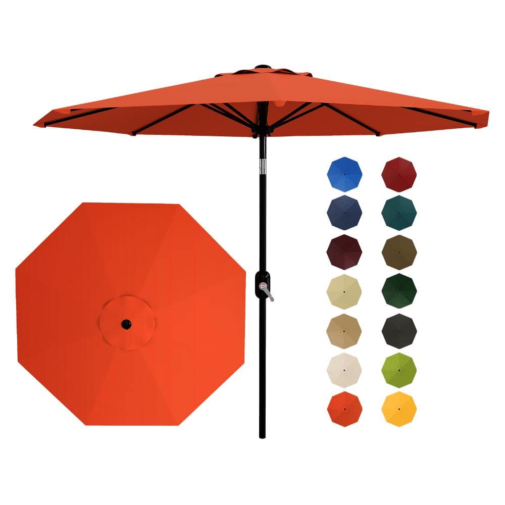 9ft. Patio Umbrella Outdoor Table Market Umbrella with Tilt, Crank, UV Protected, Waterproof, for Garden Backyard Pool price history on PriceWatchPro