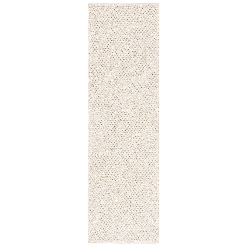 Natural Fiber 2 ft. x 8 ft. Bleach/Ivory Solid Color Runner Rug price history on PriceWatchPro