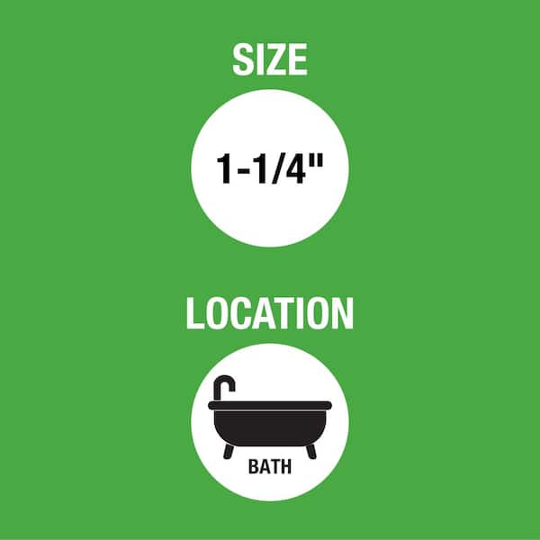 1-1/4 in. Sink Drain Pipe Zinc Slip-Joint Nut with Rubber Reducing Washer