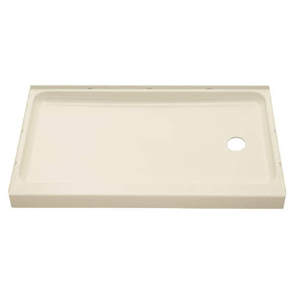 STERLING Ensemble 60 in. x 30 in. Single Threshold Shower Base with Right-Hand Drain in Biscuit