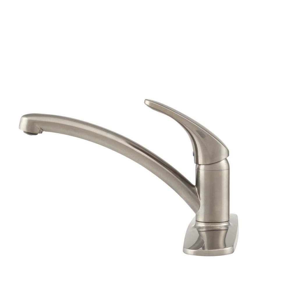 Stainless Steel Single Handle Kitchen Faucet with Side Spray
