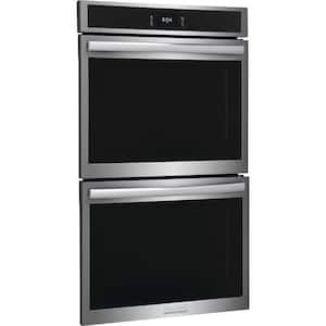 30 in. Double Electric Built-In Wall Oven in Stainless Steel with Air Fry and Total Convection