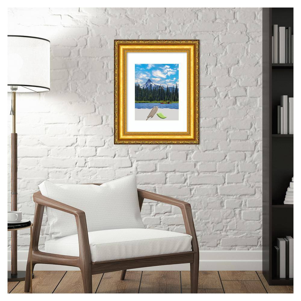 Colonial Embossed Gold Pine Wood Wall Picture Frame