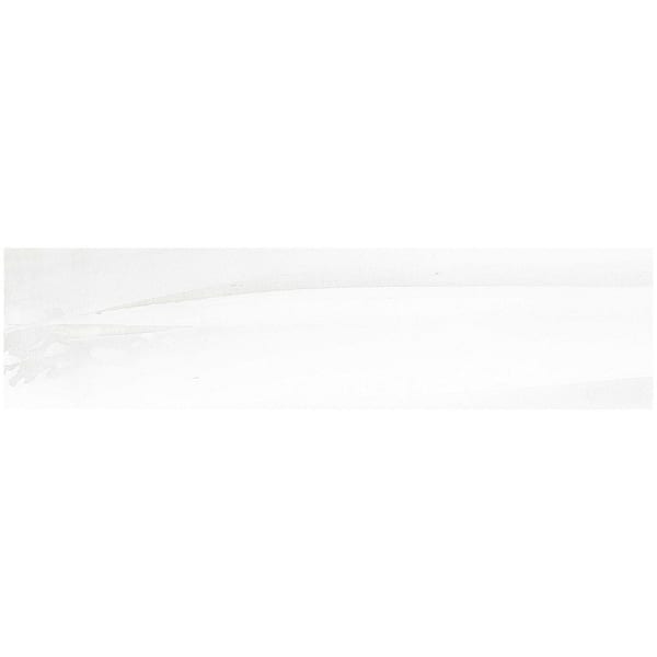 Thames Festive White 3 in. x 11-15/16 in. Smooth Ceramic Wall Tile Sample