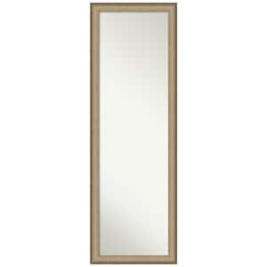 Large Rectangle Satin Bronze/Copper Metallic Hooks Modern Mirror (51 in. H x 17 in. W)