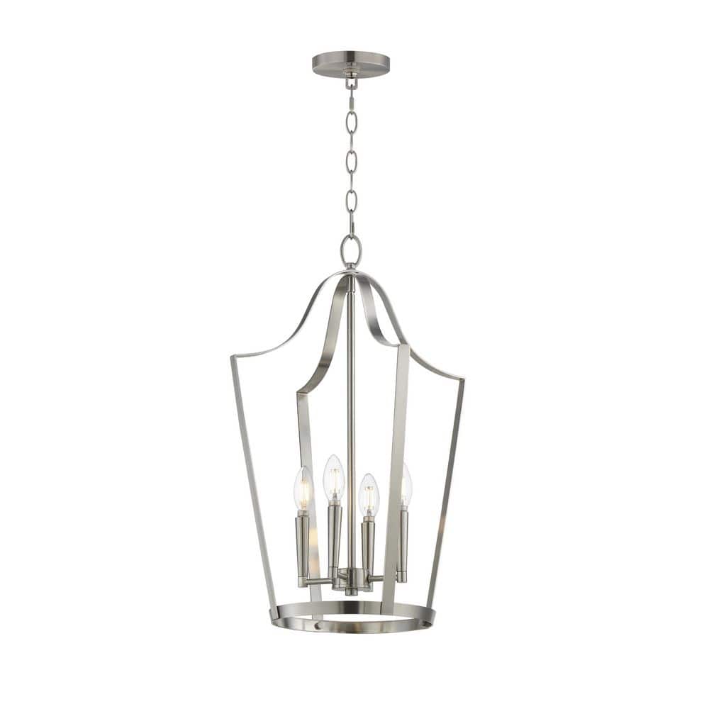 Arden 4 Light 16 in. Wide Satin Nickel Pendant Light price history on PriceWatchPro