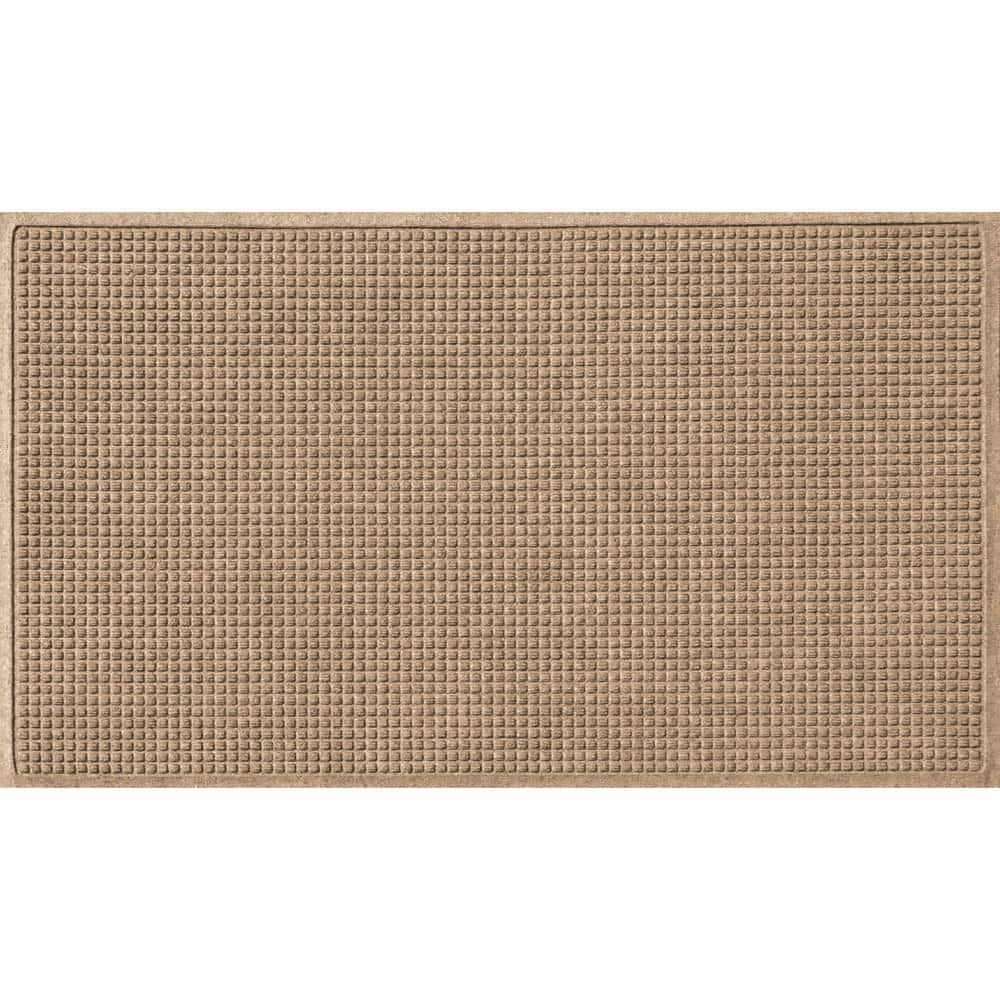 Waterhog Squares Half Round Doormat, Camel, 24 x 39in.