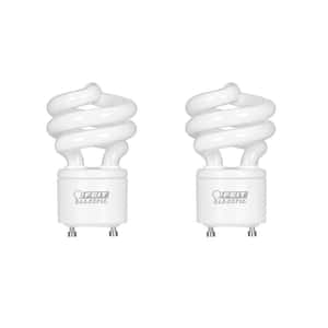 Lot of 2 13W Green Spiral Party Light Bulb Medium Base Twist CFL 60W Equal Lamp 