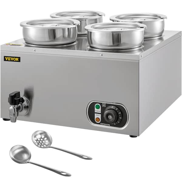 VEVOR Commercial Food Warmer 16.8 qt. Capacity Electric Soup