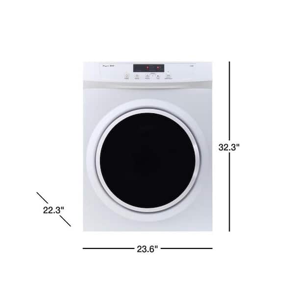 Panda 3.5 cu.ft. 110-Volt Compact Portable Electric Laundry Dryer, White  and Black PAN760SF - The Home Depot