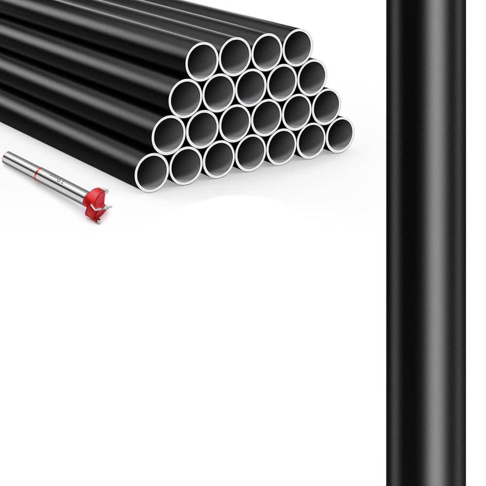 26 in. H x 0.75 in. W Black Aluminum Stair Railing Kit Extra-Thick 18GA Deck Balusters 25-Pack Durable and Safe price history on PriceWatchPro
