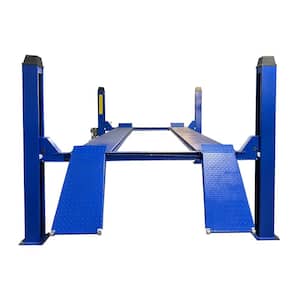 4-Post Car Lift Cable Driven 12,000 lbs. Capacity in Blue Heavy Duty