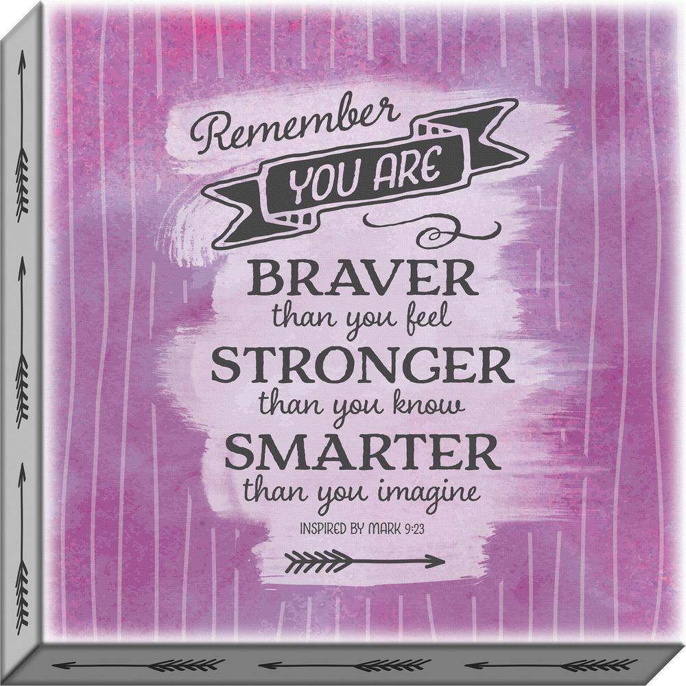 Accentuate the Positive Remember You Are By Carpentree Canvas