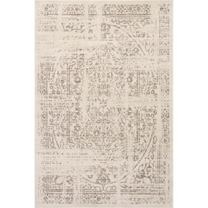 Arlena Beige 9 ft. x 12 ft. Vintage Traditional Area Rug