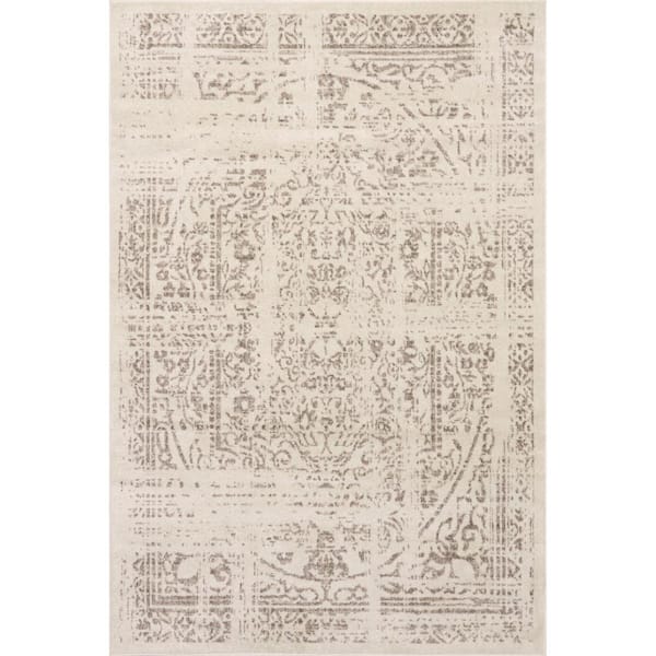 nuLOOM Arlena Beige 9 ft. x 12 ft. Vintage Traditional Area Rug
