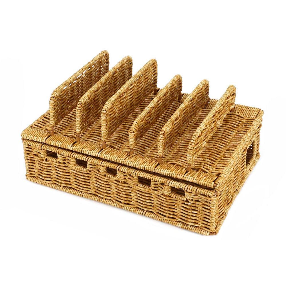 Rattan Series 12.5x7.6x5.9 Inch Cable Management Box Charging Station Desktop Cord Organizer Rattan Color 1 Piece price history on PriceWatchPro