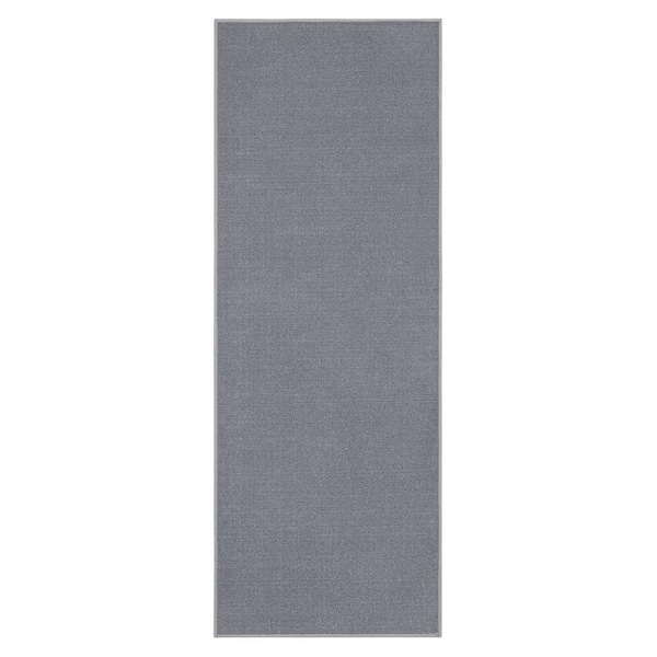 Andes Afrika klinker Ottomanson Ottohome Collection Non-Slip Rubberback Modern Solid Design 2x6  Indoor Runner Rug, 2 ft. 2 in. x 6 ft., Gray OTH8503-2X6 - The Home Depot