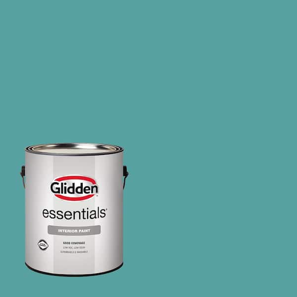 Glidden Essentials 1 gal. Teal Bayou PPG1147-5 Flat Interior Paint