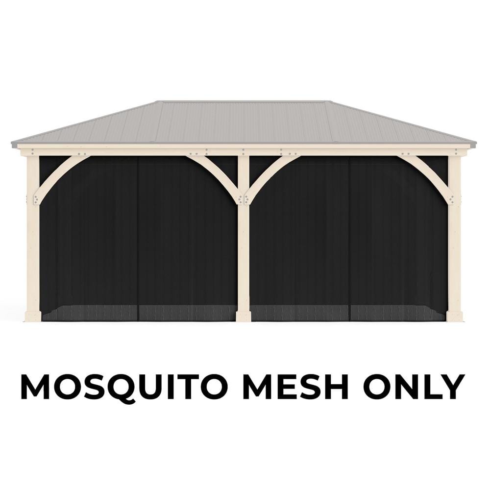 Yardistry Mosquito Mesh Kit to fit Meridian 12 x 20 Gazebo with UV  resistant Phifer Material and Easy Glide Tracks YM12982XCOM The Home Depot