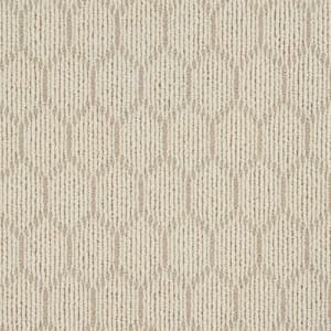 Entanglement - Ivory/Plains - Beige 12 ft. 27 oz. Wool Pattern Installed Carpet
