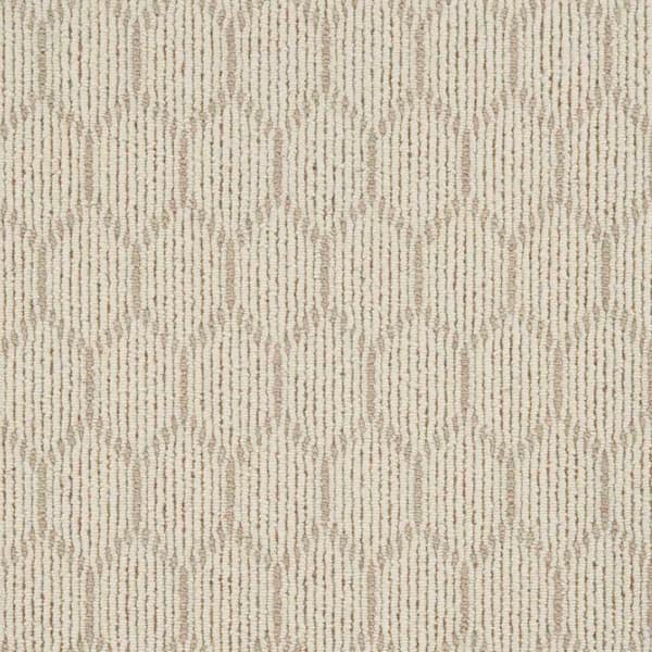 Natural Harmony Entanglement - Ivory/Plains - Beige 12 ft. 27 oz. Wool Pattern Installed Carpet