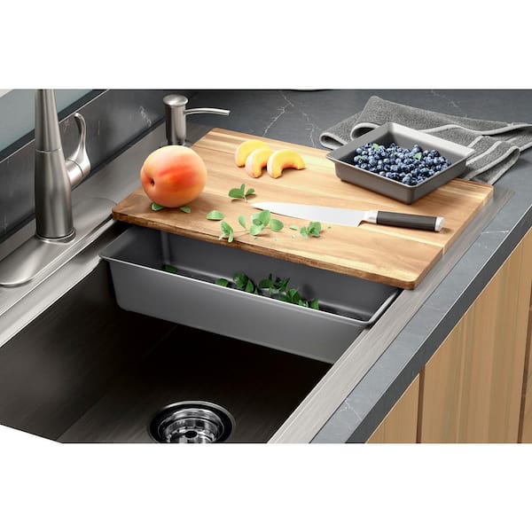 Spectrum Wright Small Chrome Kitchen Sink Mat A92370 - The Home Depot