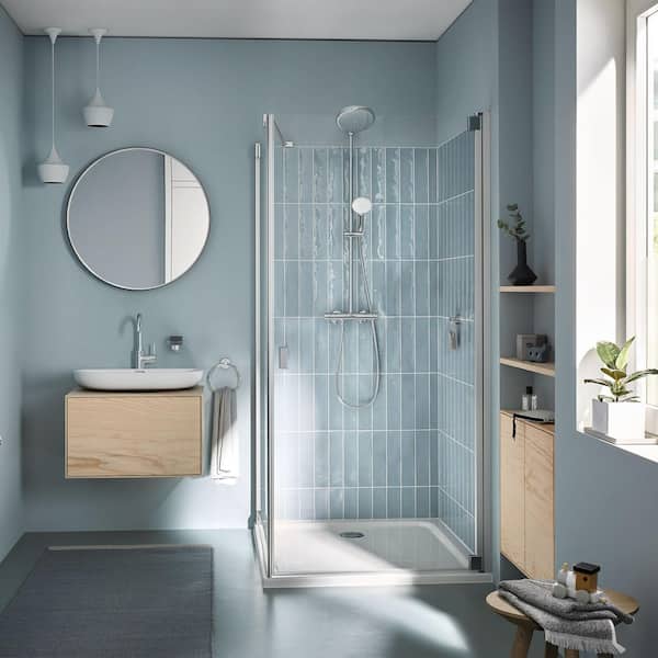 GROHE Bare Tempesta 40 in. Retrofit 1-Jet Shower System in