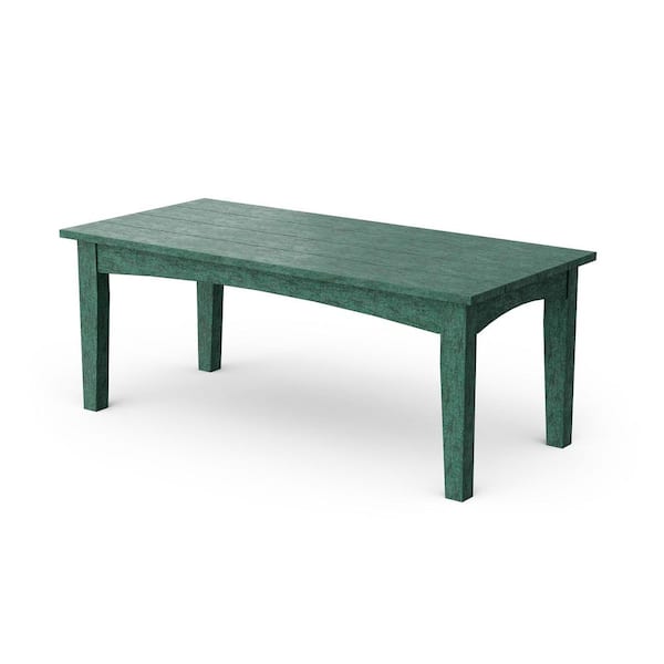Wildridge Heritage Turf Green Round HDPE Plastic Outdoor Deep Seating Coffee Table