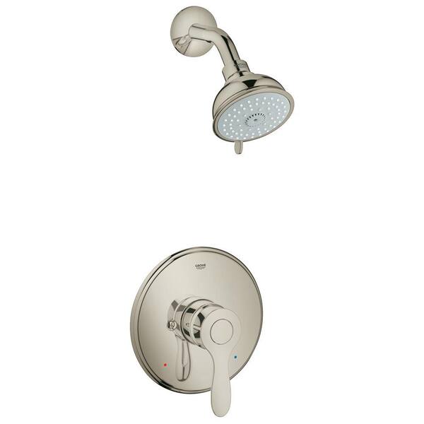 GROHE Parkfield 1-Handle 4-Spray Shower Faucet in Brushed Nickel