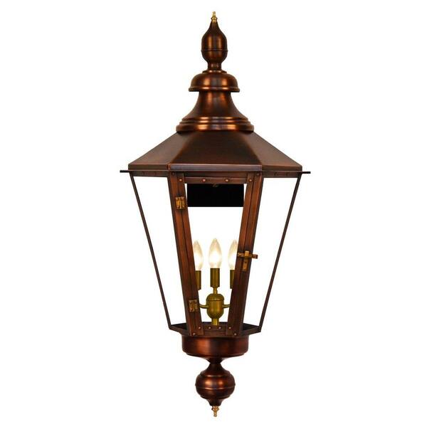 Filament Design Bryant 3-Light Copper Outdoor Wall Lantern