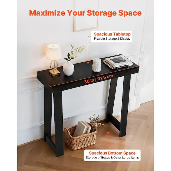 VEVOR 36 in. Console Table, Modern/Wooden Rectangle Entrance Desk