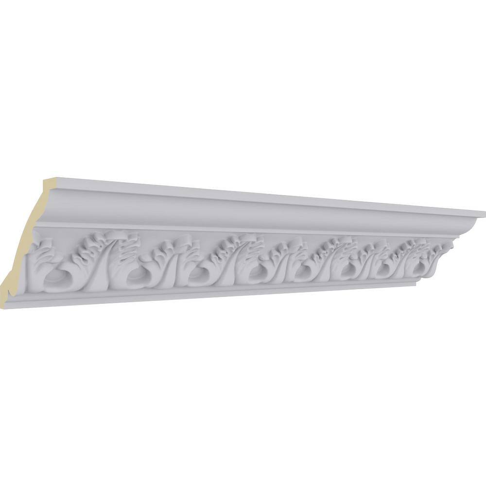 White Polyurethane Legacy Crown Moulding 94.5 inches