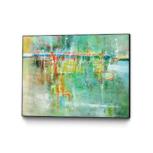 "Colorscape 05217" by Carole Malcolm Framed Abstract Wall Art Print 14 in. x 11 in.