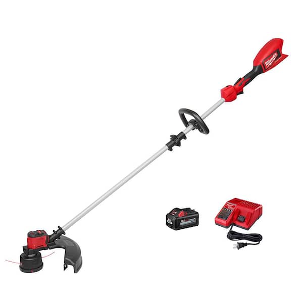 Milwaukee M18 18V Lithium-Ion Brushless Cordless String Trimmer Kit with 6.0 Ah Battery and Charger