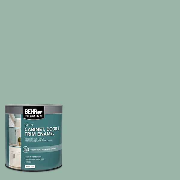BEHR PREMIUM 1 qt. #S420-3 Nile River Satin Enamel Interior/Exterior Cabinet, Door & Trim Paint