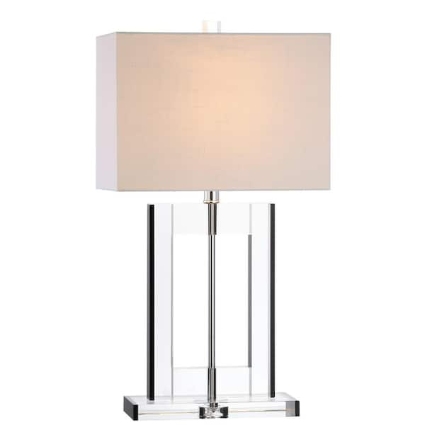 Parish 26 in. Clear/Black Crystal Table Lamp