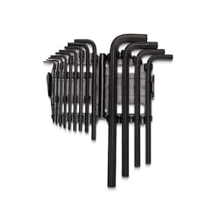 SAE Long Arm Hex Key Set with Caddy (13-Piece)