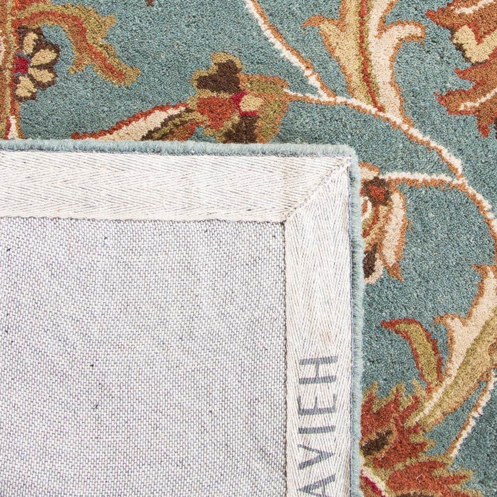 Elegance Heritage Hand-Tufted Wool Runner in Blue and Brown