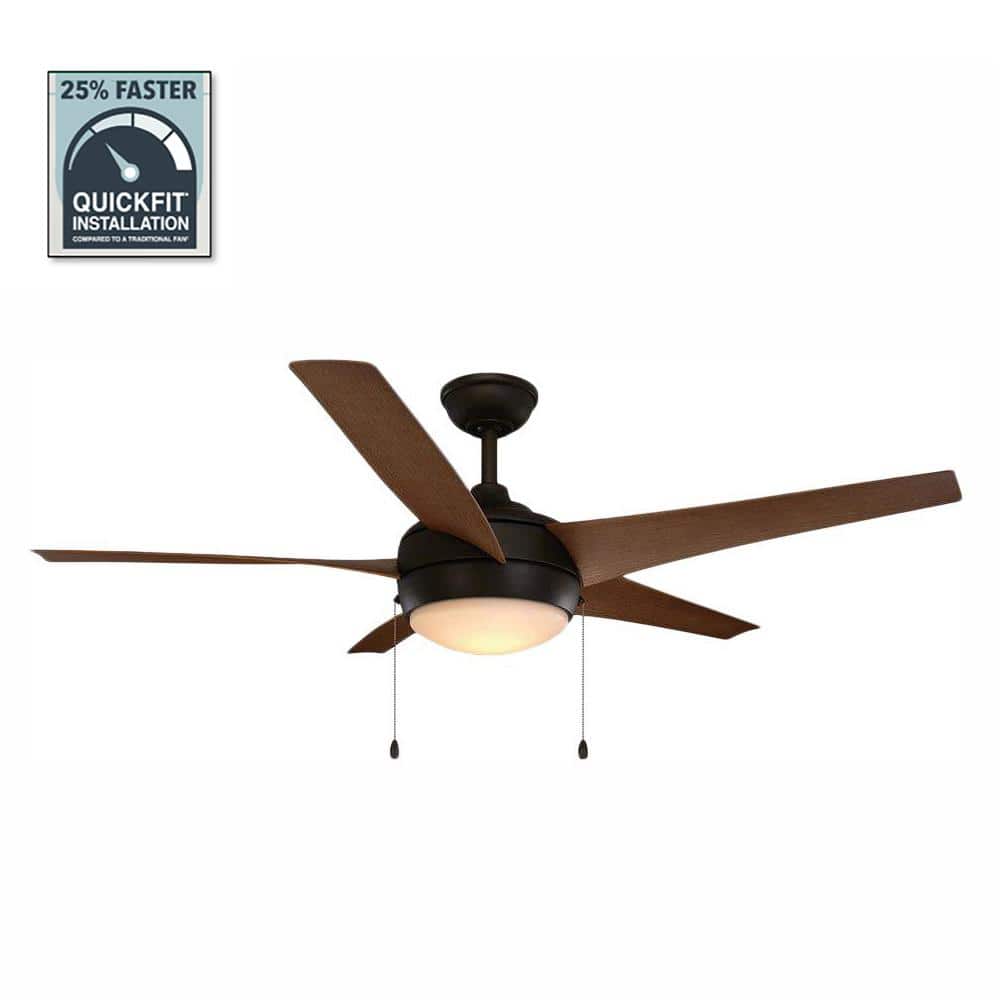 Home Decorators Collection Windward 52 in. Integrated LED Indoor/Outdoor Oil-Rubbed Bronze Ceiling Fan with Light Kit 51660 Sansujyuku sansujyuku.com