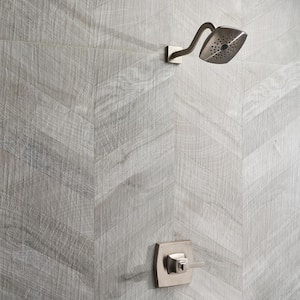 Montgomery Chevron Gray 24 in. x 48 in. Matte Porcelain Floor and Wall Tile (15.49 sq. ft./Case)