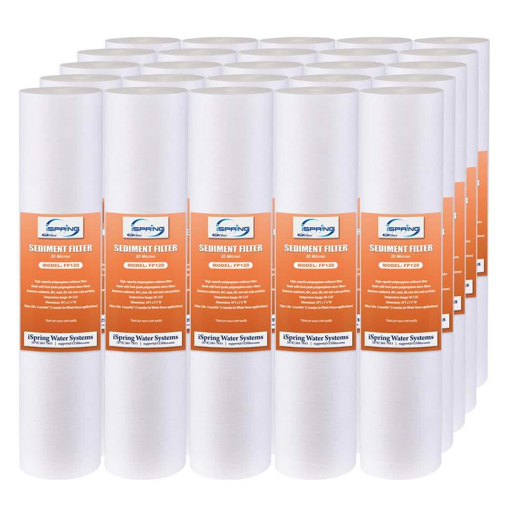 20 micron 10 in. x 2.5 in. Universal Sediment Filter Cartridges Multi-layer 15000 Gal. (Pack of 25) price history on PriceWatchPro