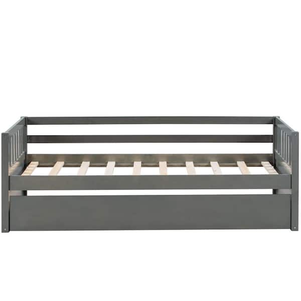 STICKON Gray Twin Daybed with 2-Drawers