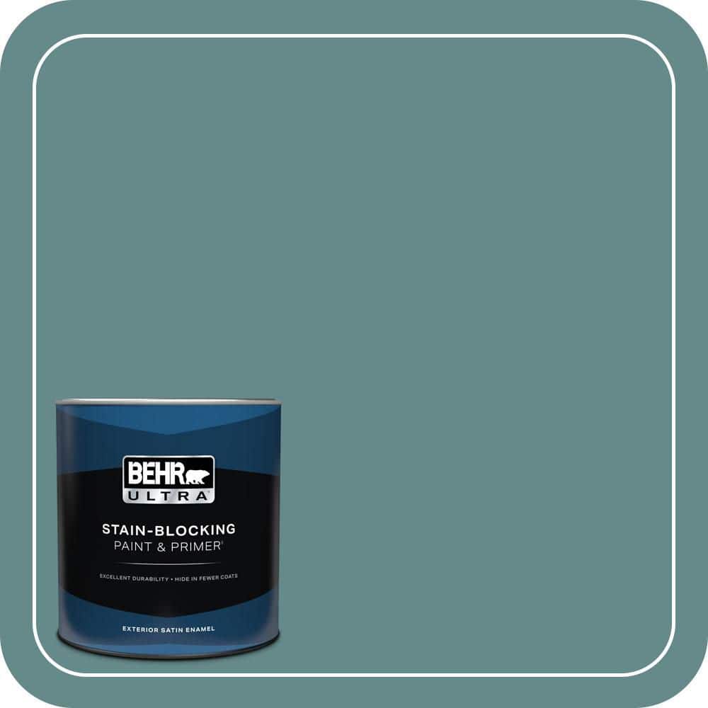 1 qt. #S440-5 Tasmanian Sea Satin Enamel Exterior Paint & Primer price history on PriceWatchPro