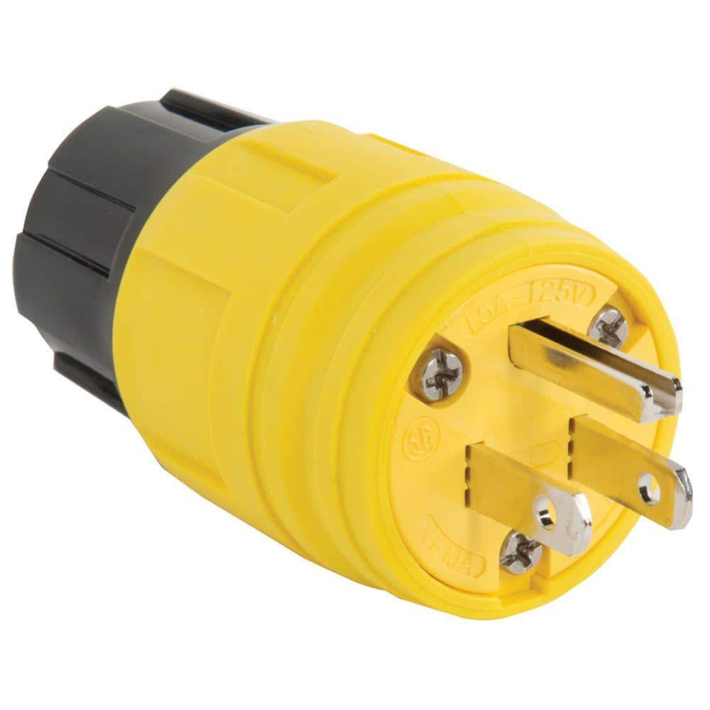 Legrand Pass and Seymour 15 Amp 125 Volt NEMA 4x Watertight Connector Yellow for sale online 