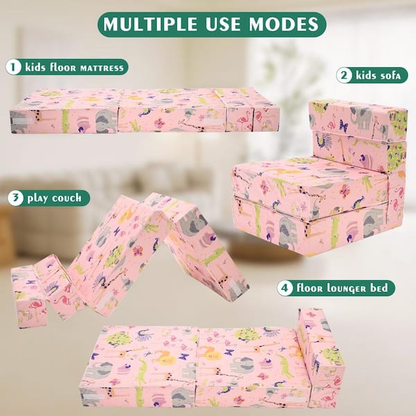Kisdsa Foldable Floor Mattress For Kids,Folding Toddler