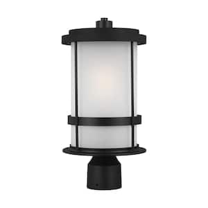 Wilburn 1-Light Black Outdoor Post Lantern