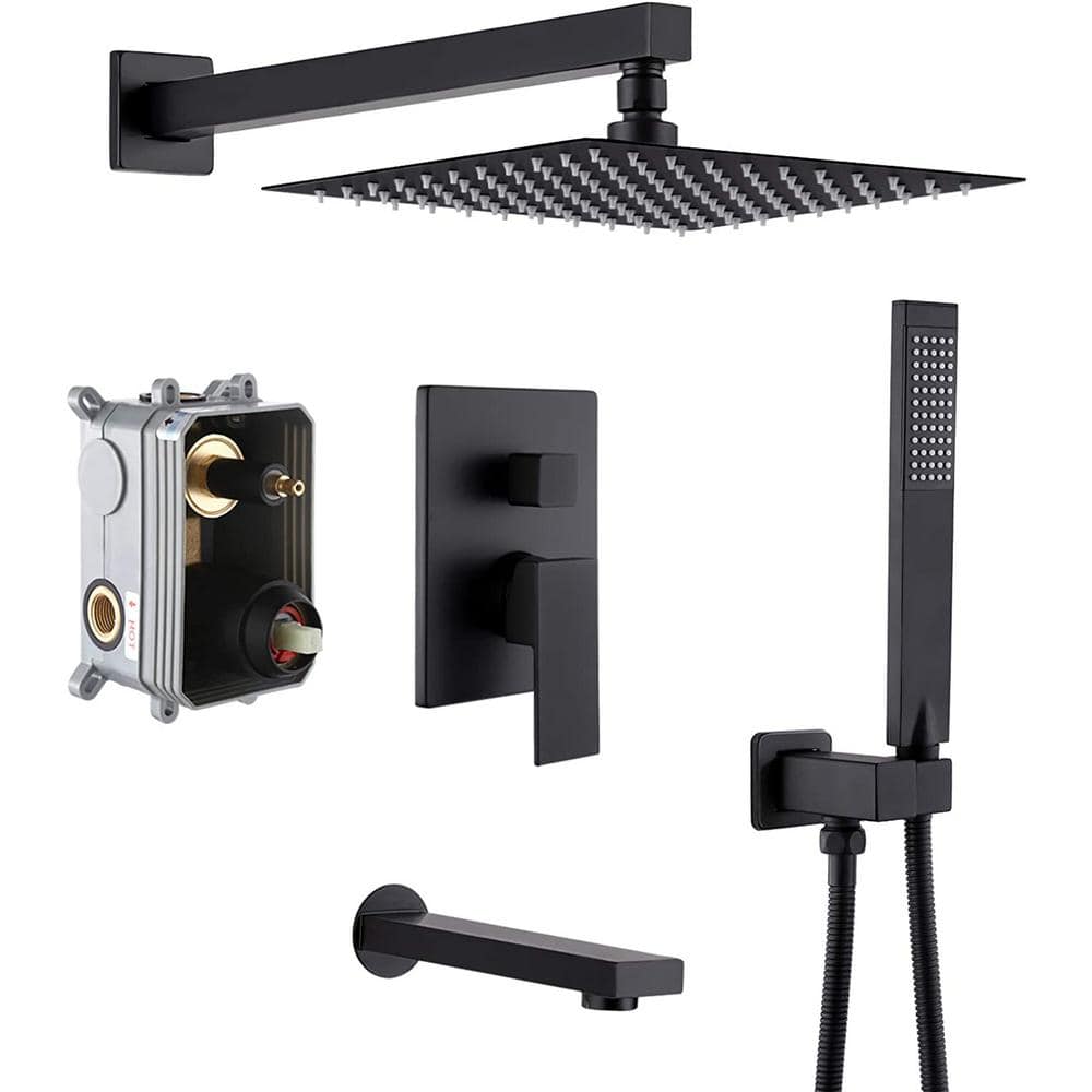 Roxy 13.5 in. W 3 Jet Shower Tower in Matte Black 16GS-36159 price history on PriceWatchPro